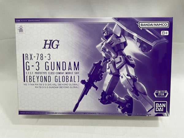 【中古】【未組立】1/144 HG RX-78-3 G-3ガンダム BEYOND GLOBAL 「機動戦士ガンダム」 GUNPLA EXPO TOKYO 2020開催記念 プレミアムバンダイ限定 [5061120]＜プラモデル＞（代引き不可）6546