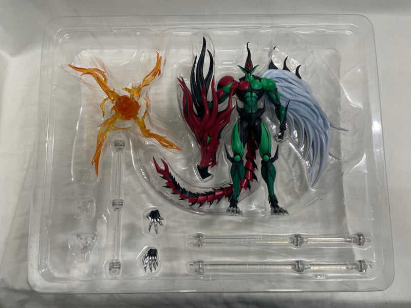 【中古】【開封品】S.H.MonsterArts E・HERO フレイム・ウィングマン 「遊☆戯☆王デュエルモンスターズGX」＜フィギュア＞（代引き不可）6546