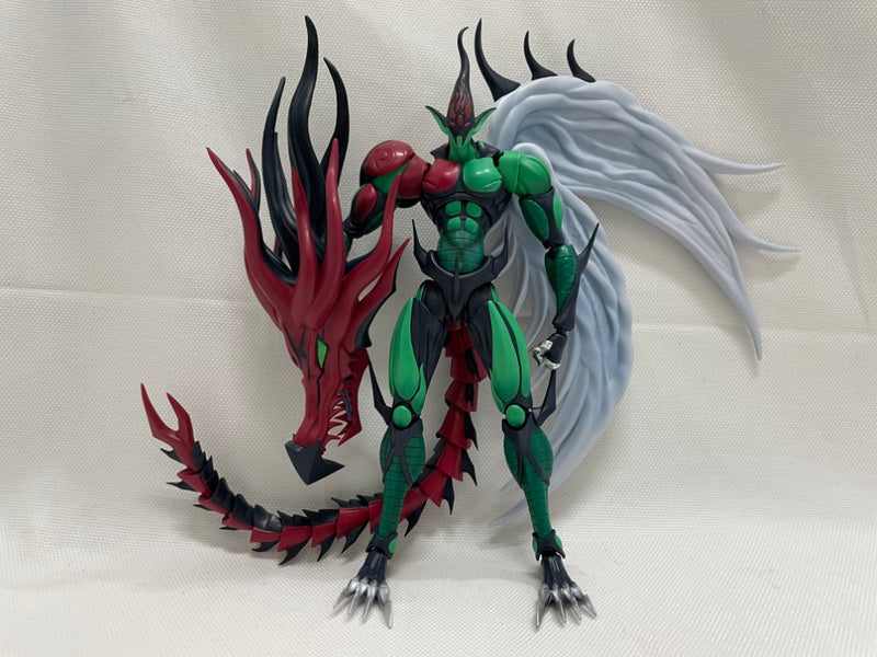 【中古】【開封品】S.H.MonsterArts E・HERO フレイム・ウィングマン 「遊☆戯☆王デュエルモンスターズGX」＜フィギュア＞（代引き不可）6546