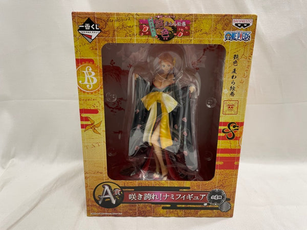 【中古】【未開封】咲き誇れ!ナミフィギュア 「一番くじ ワンピース 咲き誇れ!艶色 麦わら絵巻」 A賞＜フィギュア＞（代引き不可）6546