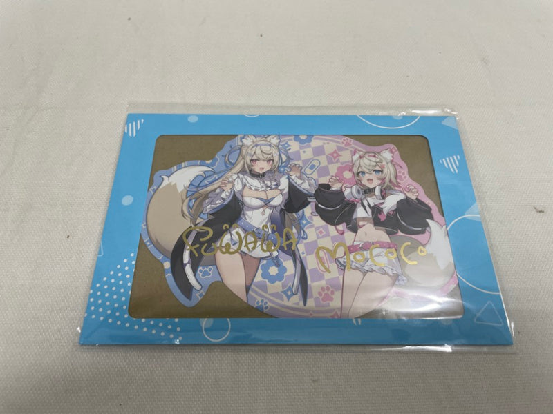 【中古】【開封品】「hololive FUWAMOCO 活動1周年記念」複製サイン入り イコモチ描き下ろしダイカットポストカード＜コレクターズアイテム＞（代引き不可）6546