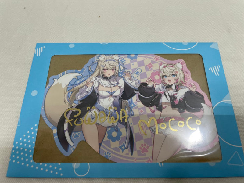 【中古】【開封品】「hololive FUWAMOCO 活動1周年記念」複製サイン入り イコモチ描き下ろしダイカットポストカード＜コレクターズアイテム＞（代引き不可）6546
