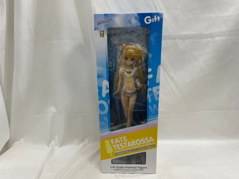 【中古】【未開封】フェイト・テスタロッサ 水着ver. 「魔法少女リリカルなのは The MOVIE 1st」 1/4 PVC製塗装済み完成品＜フィギュア＞（代引き不可）6546