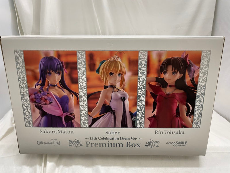 【中古】【開封品】セイバー 遠坂凛 間桐桜 〜15th Celebration Dress Ver. 〜Premium Box 「Fate/stay night」＜フィギュア＞（代引き不可）6546