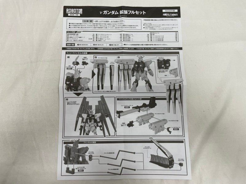 【中古】【開封品】ROBOT魂 ＜SIDE MS＞ νガンダム 拡張フルセット 「機動戦士ガンダム 逆襲のシャア」 魂ウェブ商店限定＜フィギュア＞（代引き不可）6546