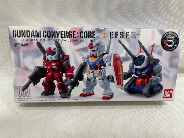 【中古】【未開封】FW GUNDAM CONVERGE：CORE 連邦軍3体セット＜フィギュア＞（代引き不可）6546