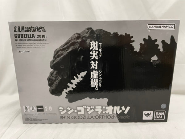【中古】【開封品】S.H.MonsterArts シン・ゴジラ：オルソ ゴジラ (2016) 第4形態 オルソクロマチックVer. ＜フィギュア＞（代引き不可）6546