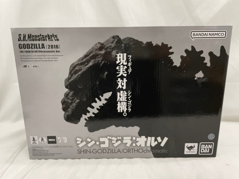 【中古】【開封品】S.H.MonsterArts シン・ゴジラ：オルソ ゴジラ (2016) 第4形態 オルソクロマチックVer. ＜フィギュア＞（代引き不可）6546