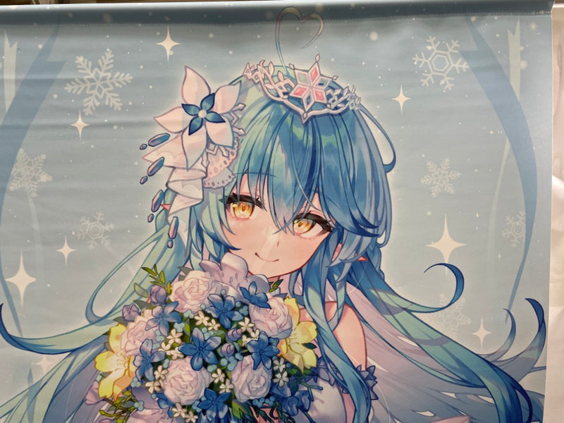 【中古】【開封品】hololive Seasonal Days ジューンブライド 〜Something blue〜 等身大タペストリー　雪花ラミィ＜コレクターズアイテム＞（代引き不可）6546