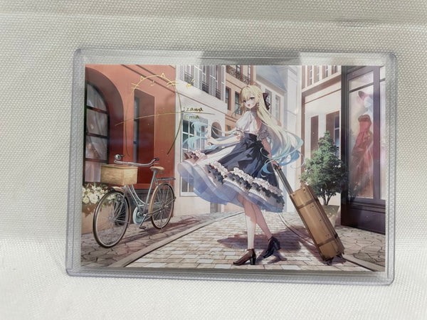 【中古】【美品】バーチャルYouTuber ぶいすぽっ! 藍沢エマ 3周年記念2024「複製箔押しサイン入りポストカード」
＜コレクターズアイテム＞（代引き不可）6546