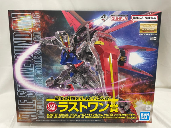 【中古】【未組立】1/100 MG エールストライクガンダム Ver.RM ソリッドクリアアナザー ガンプラ 2023 ラストワン賞＜プラモデル＞（代引き不可）6546