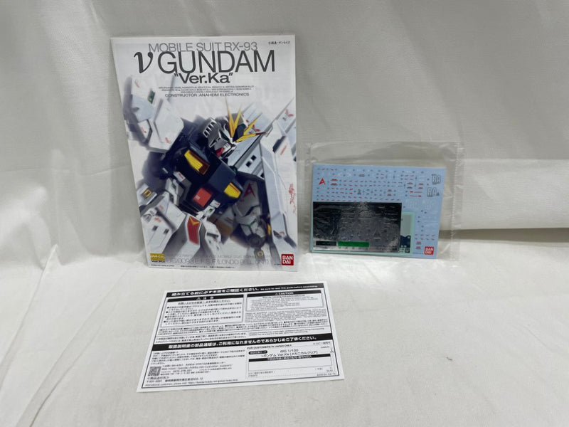 【中古】【未組立】MG 1/100 νガンダム Ver.Ka[メカニカルクリア]「機動戦士ガンダム 逆襲のシャア」 イベント限定 [5068540]＜プラモデル＞（代引き不可）6546