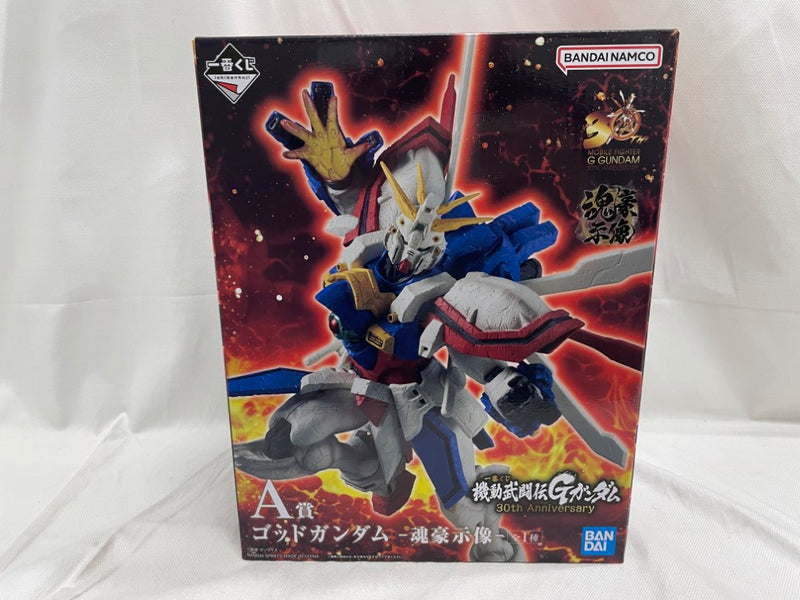 【中古】【未開封】ゴッドガンダム -魂豪示像- 「一番くじ 機動武闘伝Gガンダム 30th Anniversary」 A賞＜フィギュア＞（代引き不可）6546