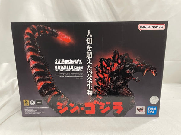 【中古】【開封品】S.H.MonsterArts ゴジラ (2016) 第4形態 夜間戦闘Ver. 「シン・ゴジラ」＜フィギュア＞（代引き不可）6546