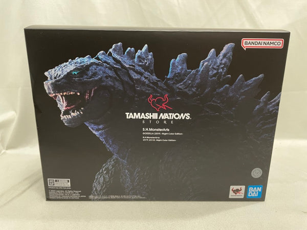 【中古】【開封品】S.H.MonsterArts ゴジラ(2019) -Night Color Edition- 「ゴジラ キング・オブ・モンスターズ」＜フィギュア＞（代引き不可）6546