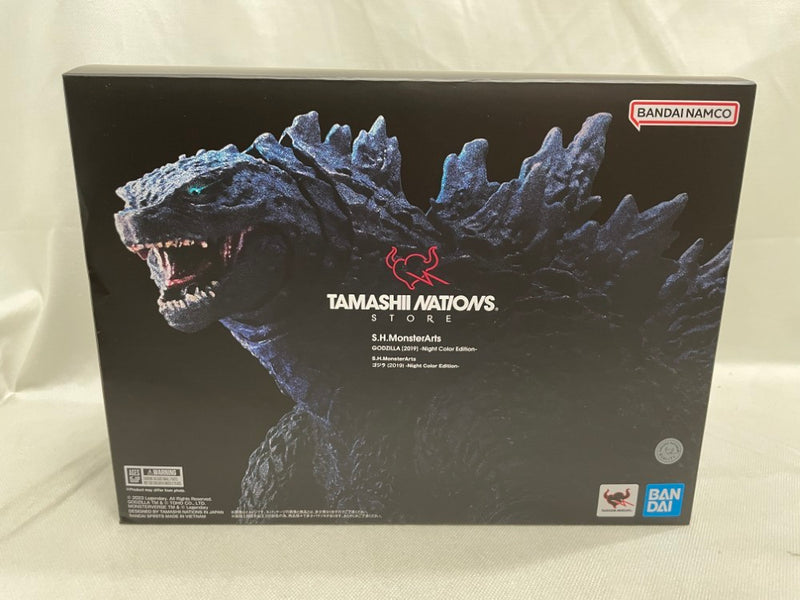 【中古】【開封品】S.H.MonsterArts ゴジラ(2019) -Night Color Edition- 「ゴジラ キング・オブ・モンスターズ」＜フィギュア＞（代引き不可）6546