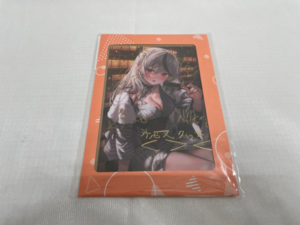 【中古】【開封品】沙花叉クロヱ 活動1周年記念 「直筆サイン＆箔押し複製メッセージ入りポストカード」購入特典＜コレクターズアイテム＞（代引き不可）6546