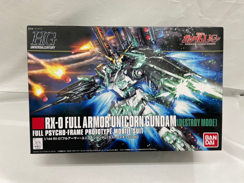 【中古】【未組立】1/144 HGUC RX-0 フルアーマーユニコーンガンダム(デストロイモード) 「機動戦士ガンダムUC episode 7」＜プラモデル＞（代引き不可）6546