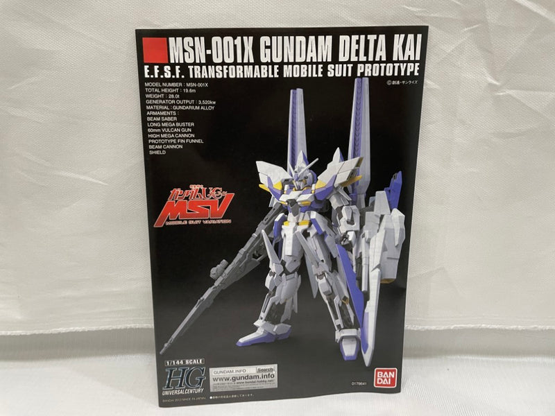 【中古】【未組立】1/144 HGUC MSN-001X ガンダムデルタカイ 「機動戦士ガンダムUC MSV」 シリーズ No.148 [0179641]＜プラモデル＞（代引き不可）6546