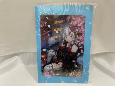 【中古】【美品】百鬼あやめ 箔押し複製サイン＆メッセージ入りsaino描き下ろしポストカード＜コレクターズアイテム＞（代引き不可）6546