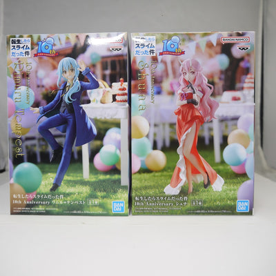 【中古】【未開封】「転生したらスライムだった件」 10th Anniversary リムル＆シュナ　2種セット＜フィギュア＞（代引き不...