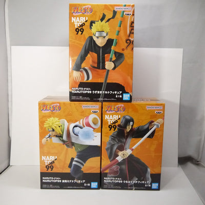 【中古】【未開封】【セット】 「NARUTO-ナルト-」 NARUTOP99 「うずまきナルト」「波風ミナト」「うちはいたち」フィギュ...