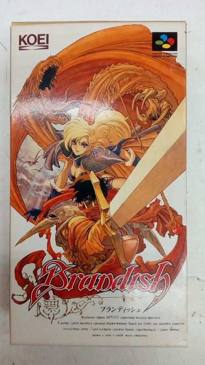 【中古】【開封品】【動作確認済】スーパーファミコンソフト ブランディッシュ<レトロゲーム>(代引き不可)6547