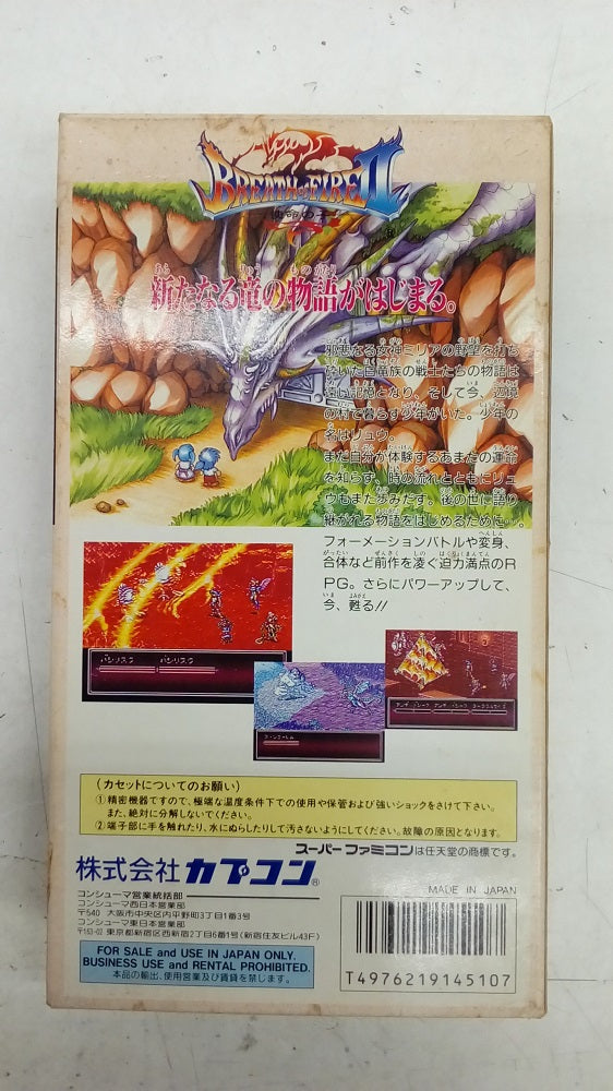 【中古】 【箱説あり】【動作確認済み】ブレスオブファイア2＜レトロゲーム＞（代引き不可）6547