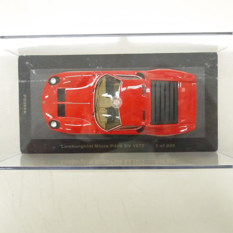 【中古】【開封品】ミニカーixo MODELS Lamborghihi Miura P400 SV 1972＜コレクターズアイテム＞（代引き不可）6547