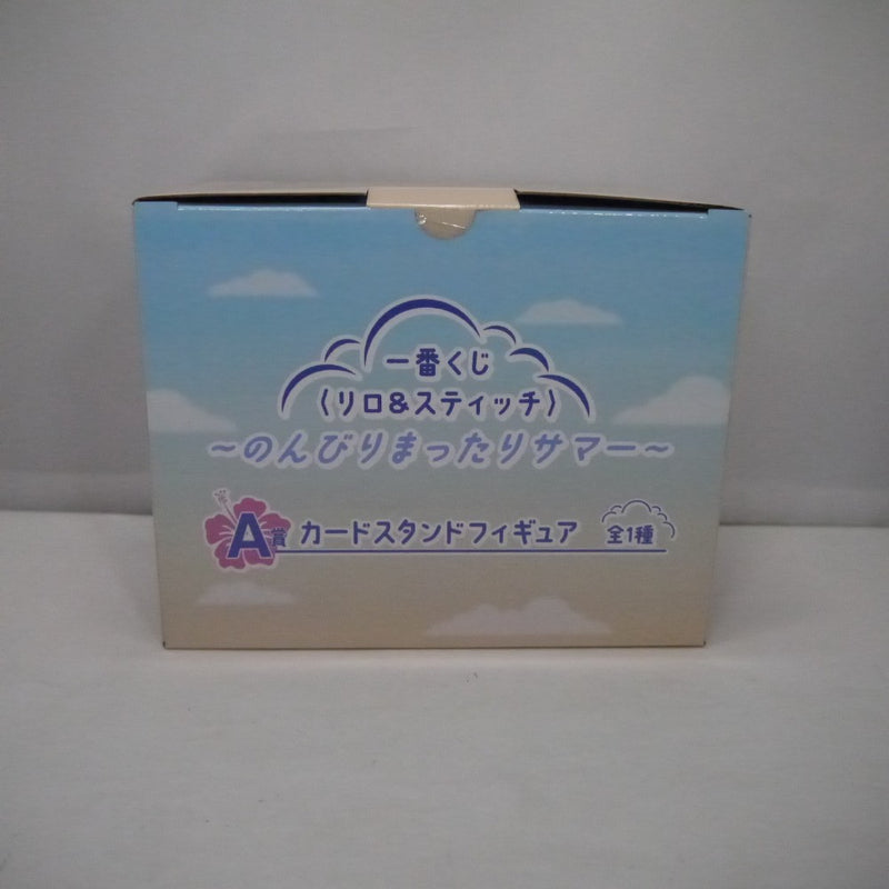 【中古】【未開封】スティッチ 「一番くじ リロ＆スティッチ 〜のんびりまったりサマー〜」 A賞 カードスタンド＜フィギュア＞（代引き不可）6547