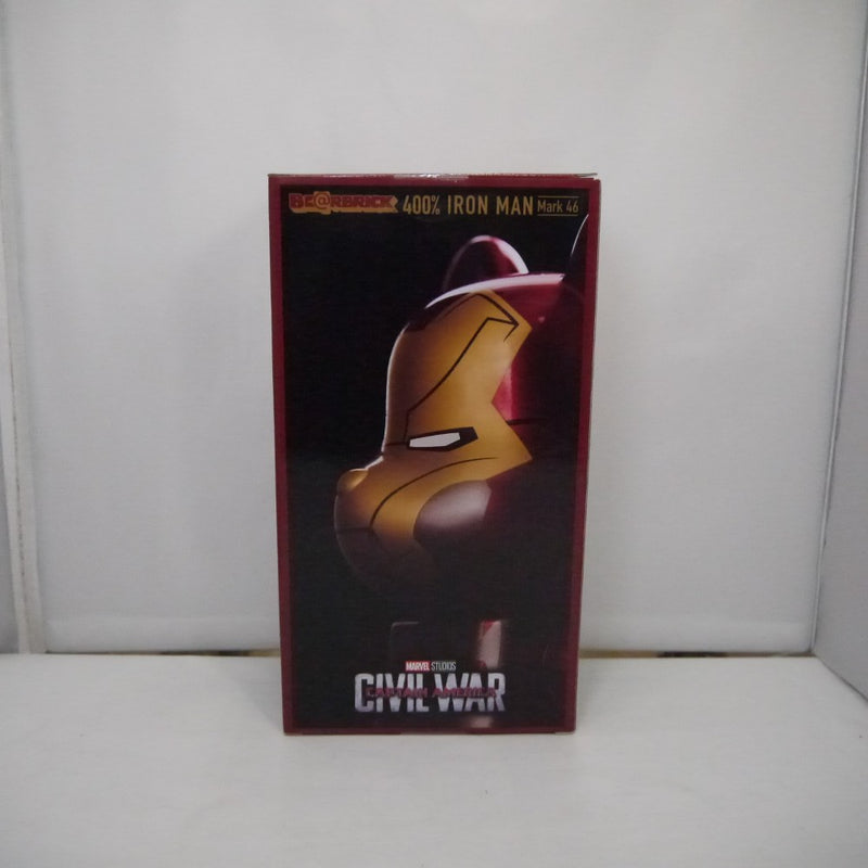 【中古】【未開封】BE＠RBRICK -ベアブリック- 400% IRON MAN Mark 46 「Happyくじ BE＠RBRICK MARVEL STUDIOS」 SP賞＜フィギュア＞（代引き不可）6547