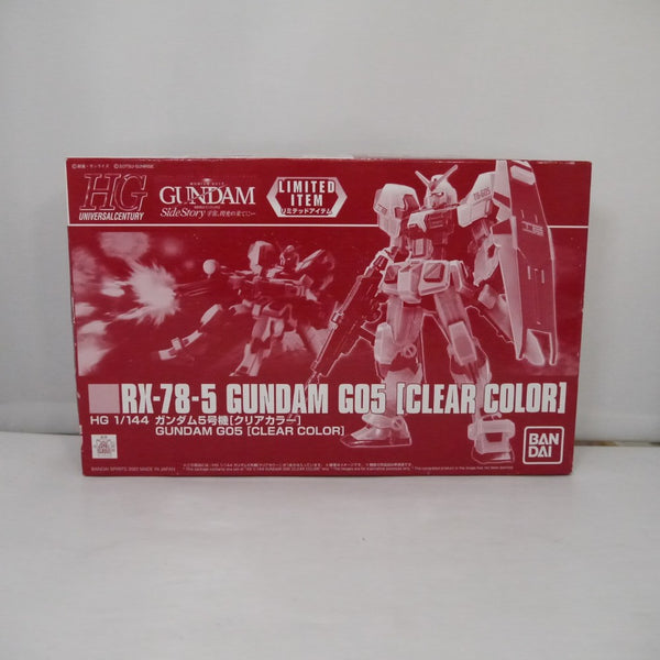 【中古】【未組立】1/144 HG RX-78-5 ガンダム5号機(クリアカラー) 「機動戦士ガンダム外伝 宇宙、閃光の果てに…」＜プラモデル＞（代引き不可）6547