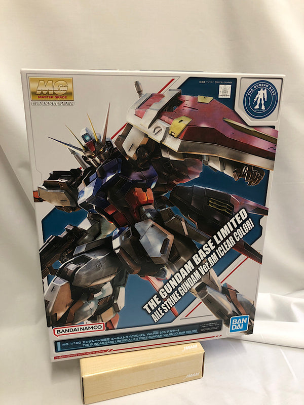 【中古】【未組立】1/100 MG GAT-X105+AQM/E-X01 エールストライクガンダム Ver.RM クリアカラー 「機動戦士ガンダムSEED」 ガンダムベース限定 [5063079]＜プラモデル＞（代引き不可）6552