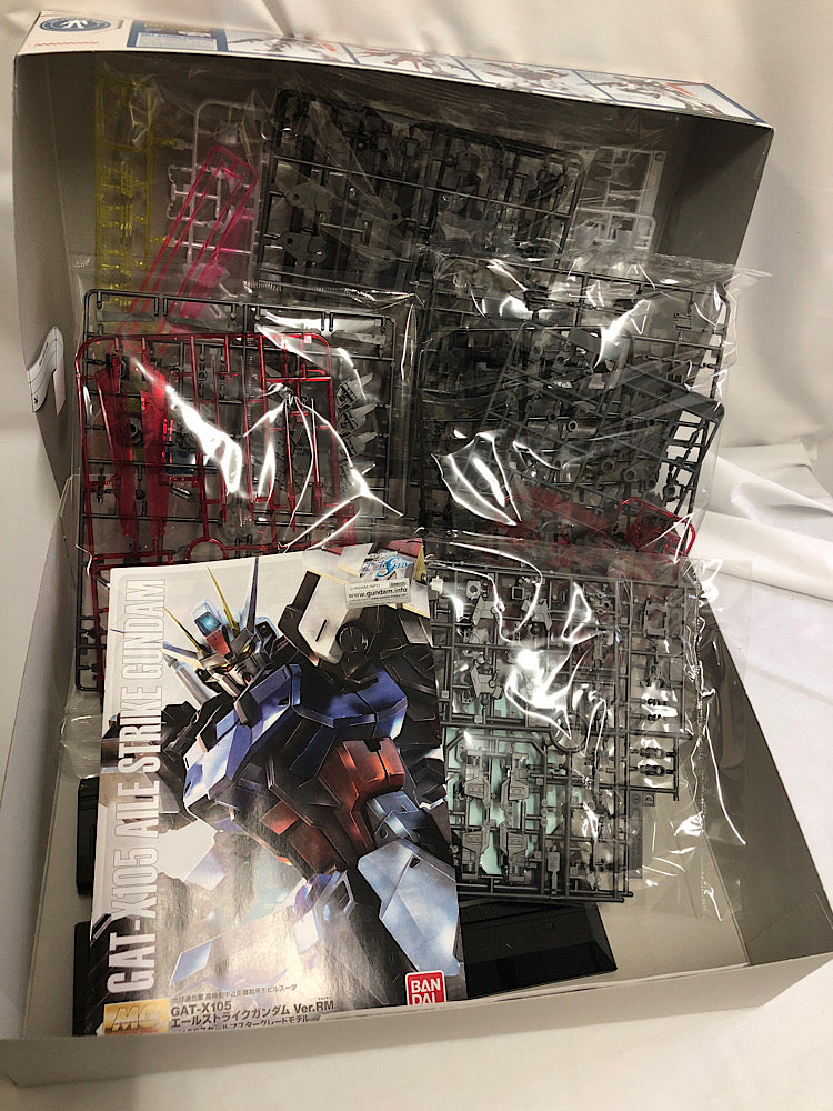 【中古】【未組立】1/100 MG GAT-X105+AQM/E-X01 エールストライクガンダム Ver.RM クリアカラー 「機動戦士ガンダムSEED」 ガンダムベース限定 [5063079]＜プラモデル＞（代引き不可）6552