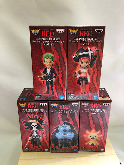 【中古】【未開封】【セット】ワンピース「ONE PIECE FILM RED」 ワールドコレクタブルフィギュアvol.2　全5種フルセ...