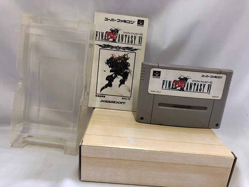 【中古】【箱説あり】[SFC]ファイナルファンタジーVI(ファイナルファンタジー6)＜レトロゲーム＞（代引き不可）6552