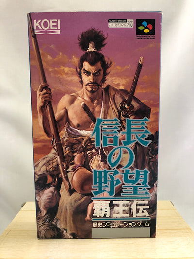 【中古】【箱説あり】信長の野望 覇王伝 箱取説あり スーパーファミコン＜レトロゲーム＞（代引き不可）6552