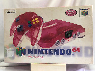 【中古】【開封品】【動作確認済み】Nintendo 任天堂 ニンテンドー64 クリアレッド コントローラー付き＜レトロゲーム＞（代引き...