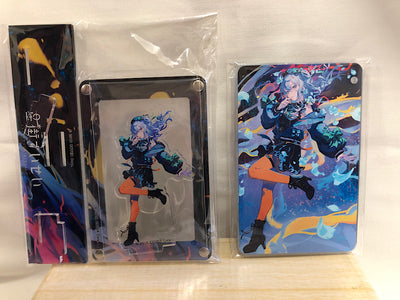 【中古】【未開封】ホロライブ 星街すいせい アクスタ付きカードスタンド＆スライドカードケース＜コレクターズアイテム＞（代引き不可）6552