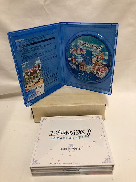 【中古】【開封済】PS4　五等分の花嫁∬ -夏の思い出も五等分- [限定版]＜レトロゲーム＞（代引き不可）6552