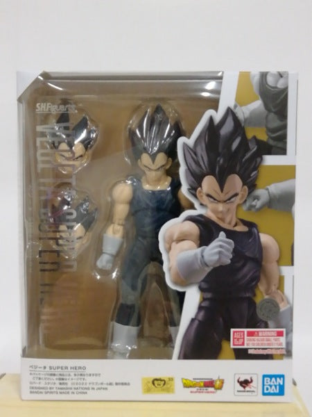 【中古】【開封品】S.H.Figuarts ベジータ SUPER HERO＜フィギュア＞（代引き不可）6552