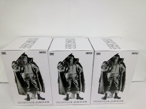 【中古】【セット】【未開封】ゴール・D・ロジャー（A、B、C）「バンプレくじ PREMIUM ワンピース-ゴール・D・ロジャー-」３点＜フィギュア＞（代引き不可）6552
