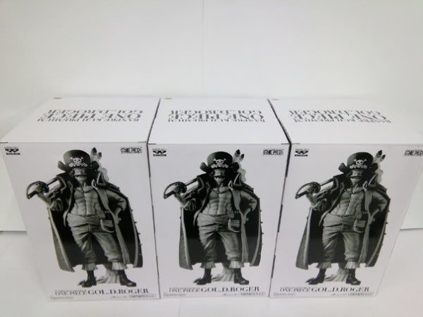 【中古】【セット】【未開封】ゴール・D・ロジャー（A、B、C）「バンプレくじ PREMIUM ワンピース-ゴール・D・ロジャー-」３点＜フィギュア＞（代引き不可）6552