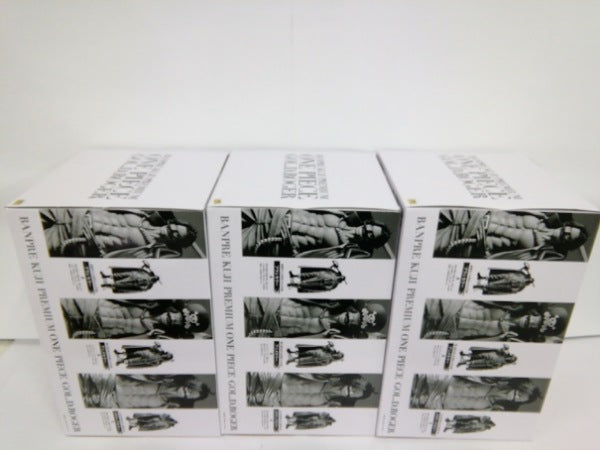【中古】【セット】【未開封】ゴール・D・ロジャー（A、B、C）「バンプレくじ PREMIUM ワンピース-ゴール・D・ロジャー-」３点＜フィギュア＞（代引き不可）6552