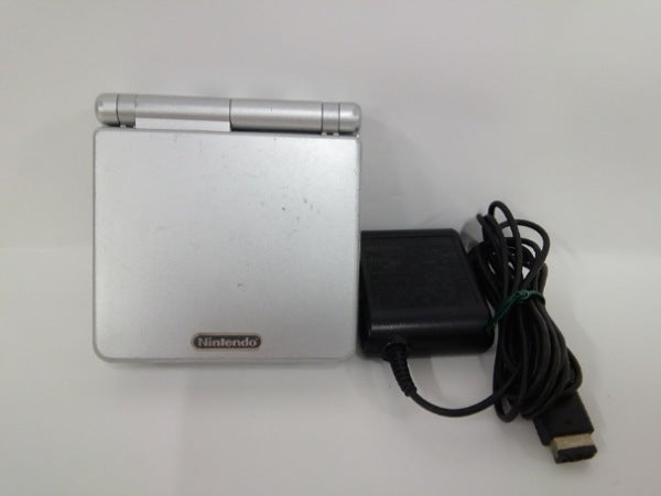 【中古】【動作確認済】【開封品】ゲームボーイアドバンスSP本体 プラチナシルバー＜レトロゲーム＞（代引き不可）6552