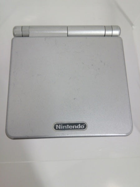 【中古】【動作確認済】【開封品】ゲームボーイアドバンスSP本体 プラチナシルバー＜レトロゲーム＞（代引き不可）6552