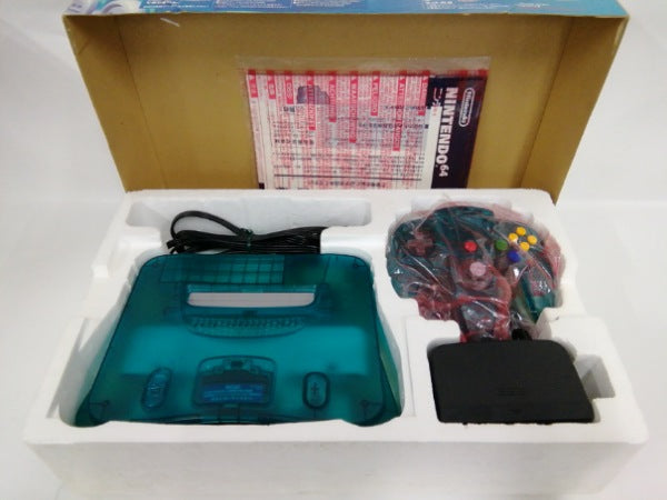 【中古】【動作確認済】【開封品】ニンテンドー64本体 (クリアブルー)＜レトロゲーム＞（代引き不可）6552