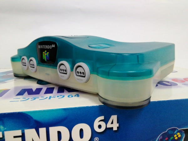 【中古】【動作確認済】【開封品】ニンテンドー64本体 (クリアブルー)＜レトロゲーム＞（代引き不可）6552