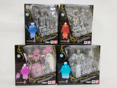 【中古】【セット】【開封品】S.H.Figuarts リブラ/スコーピオン/ レオ/ヴァルゴ・ゾディアーツ「仮面ライダーフォーゼ」４点...