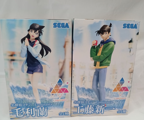 【中古】【未開封】【セット】「名探偵コナン」 Luminasta 工藤新一/毛利蘭＜フィギュア＞（代引き不可）6556